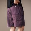 Hochwertige amerikanische Retro-Werkzeugshorts mit mehreren Taschen für Herren, Sommer, dünn, locker, gerade, Sport, Eis-Seide, Fünf-Punkt-Mittelhosen