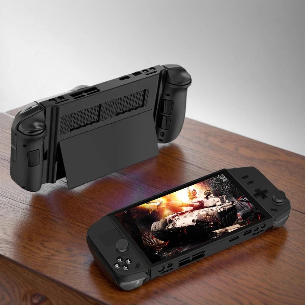 Protective Case PC Shock-Absorption Hard Cover Shell Non-Slip with 4 Thumb Grip Caps for Lenovo Legion Go Gaming Handheld