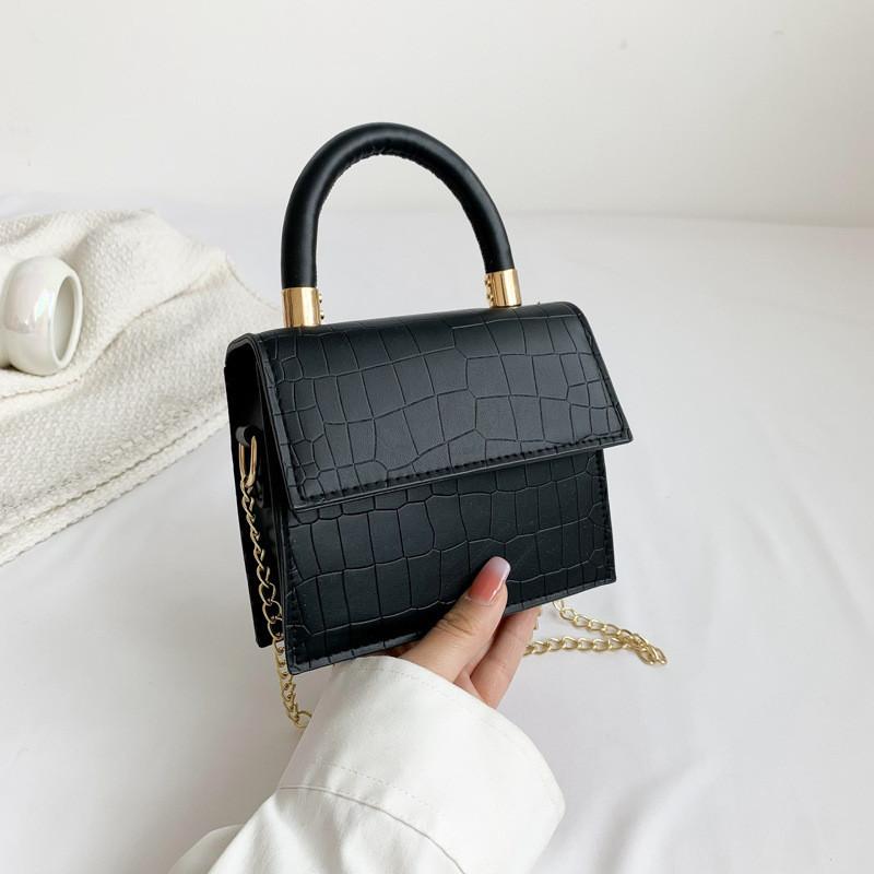 Trendy Street Style Pu Leather Chain Crossbody Bag For Women Summer 2023