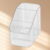 Pen Holder with 3 Compartments PP Transparent Makeup Brush Holder Desktop Stationery Organizer for Bedroom Dorm School