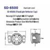 LED Front Fog Light Assembly for Dongfeng Liuzhou BaLong 507 and ChengLong 609 TianJin 406