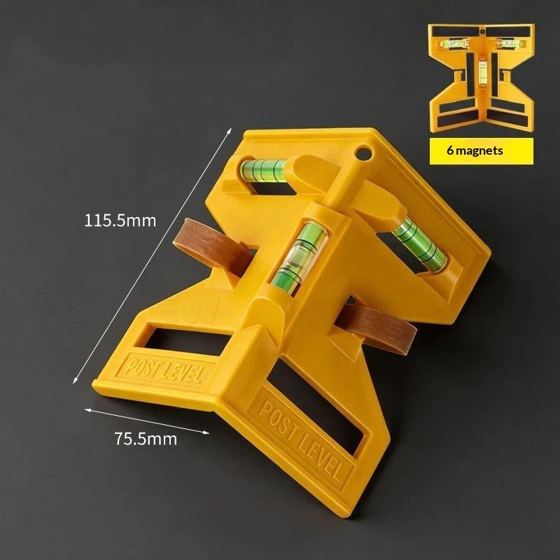 Magnetic Column Level, Adjustable Folding Column Level With Elastic Ring Level, Suitable For Pipeline Tree Columns
