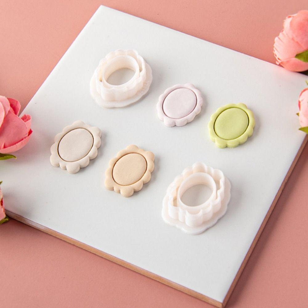 Oval Shape Jewelry Making Mold Embossed Mold Cutting Die Polymer Clay Cutter  Jewelry Making