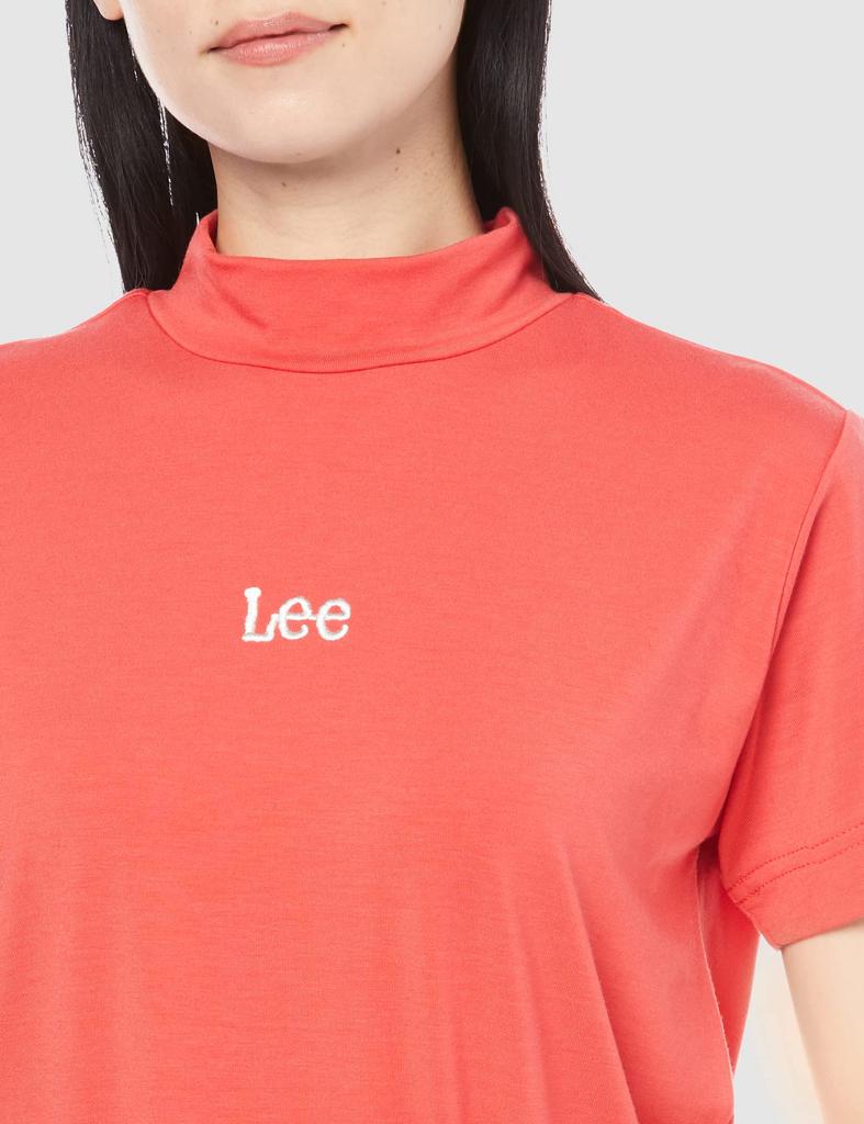 Lee Official Tight Mockneck Size XS Tee, Women's, Red,