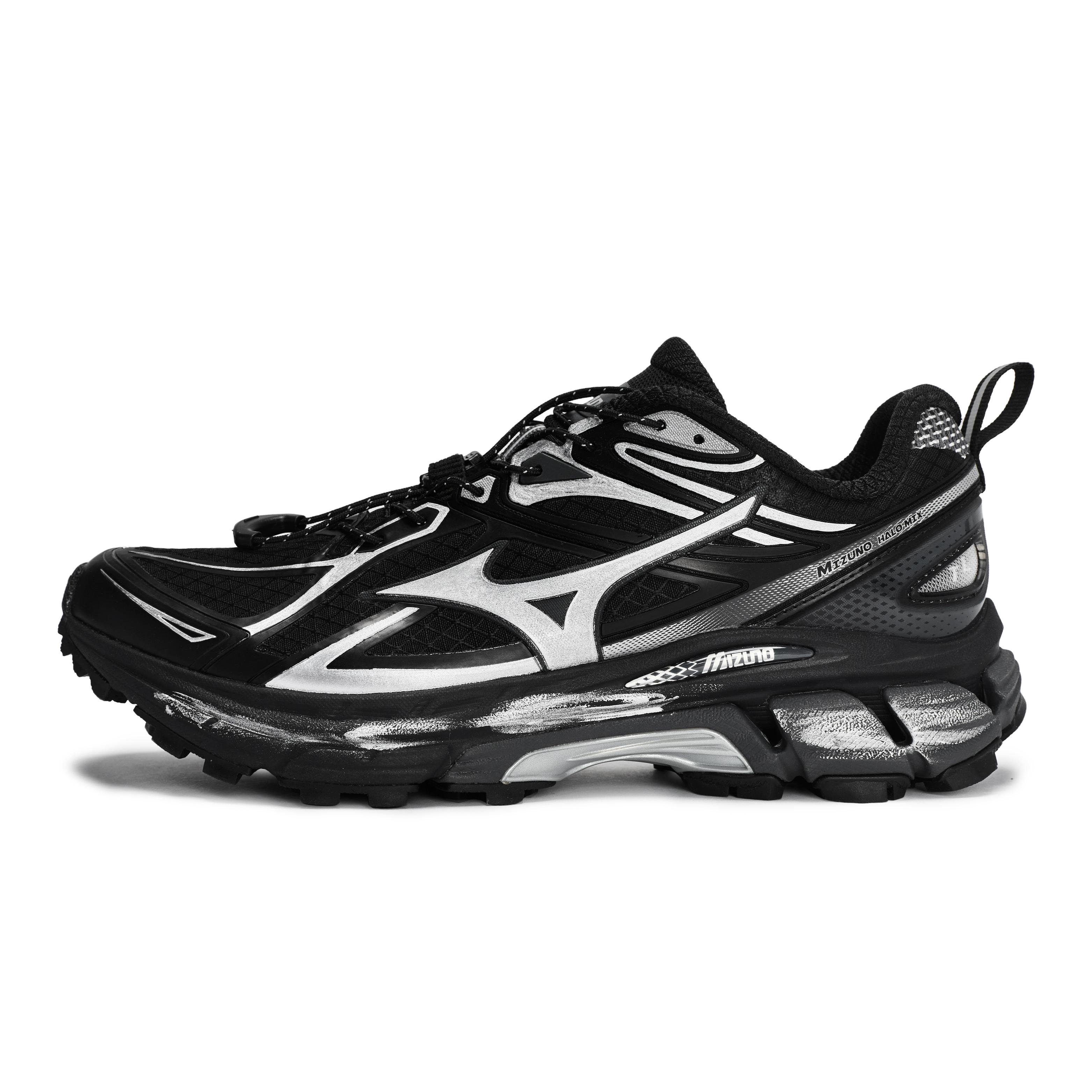 

Mizuno Halo Mi Cushioning Low top Running Shoes Unisex Black Silver D1GH251201(Team1492-) 42.5