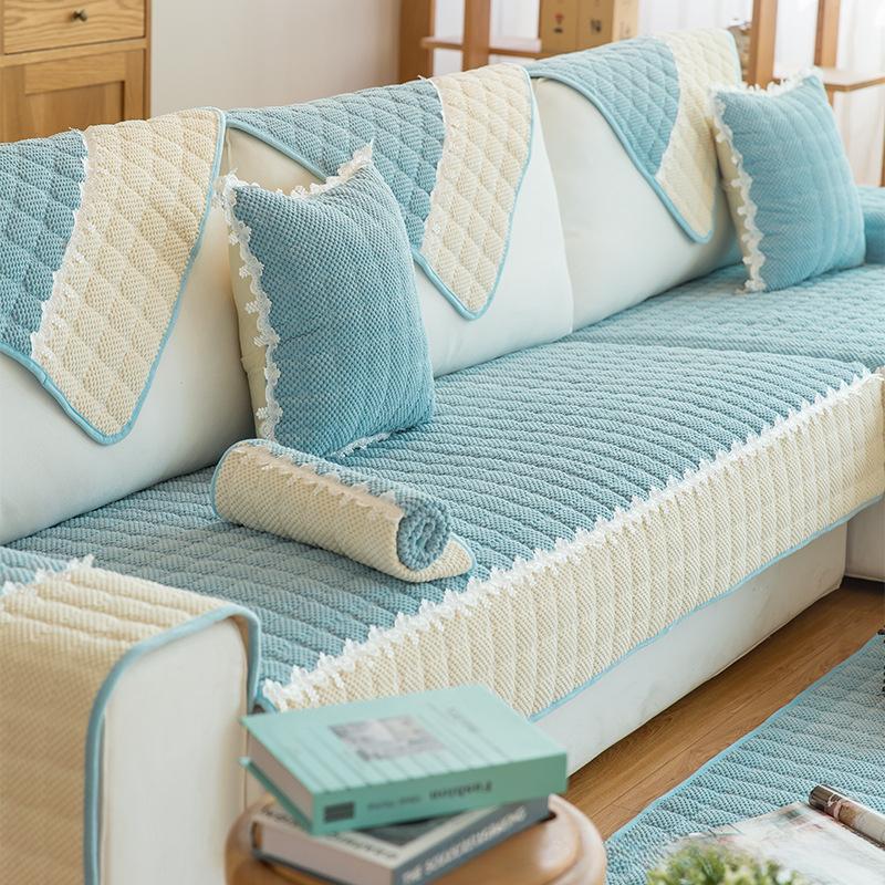 Sofa Cushion Universal Padded Cushion Simple Modern Leather Sofa Cover Cover All-inclusive Universal Cloth Towel.