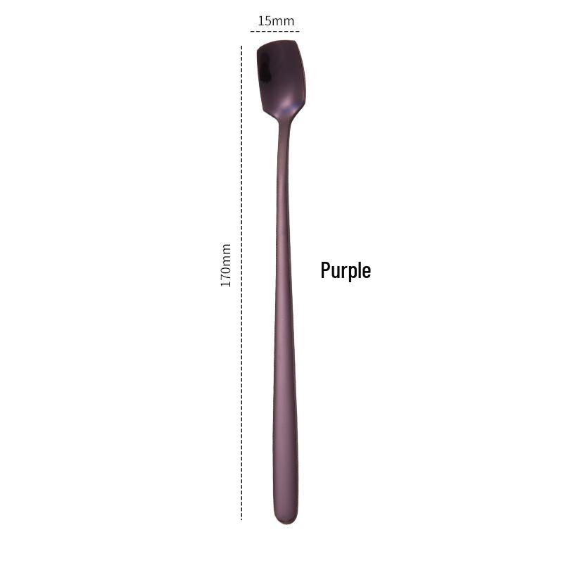 Yoshida Sho Square Head Long Handle Stirring Spoon 17CM