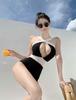 Spot Korean Version of Hot Spring Beachwear One-piece Swimsuit Lady Style Hollow Sexy Female Bikini Swimsuit