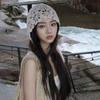 Cotton Crochet Knitted Hats Korean Style Brimless Tassel Cap Fashion Hollow Pullover Hat  Women