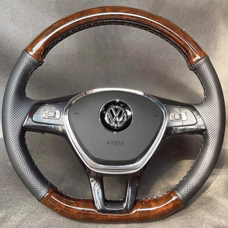 

Ручна вишивка Шкіра вуглепластик Автомобільний Чохол на кермо Для Volkswagen VW Golf 7 Mk7 Touran Up Новий Passat B8 Tiguan 2