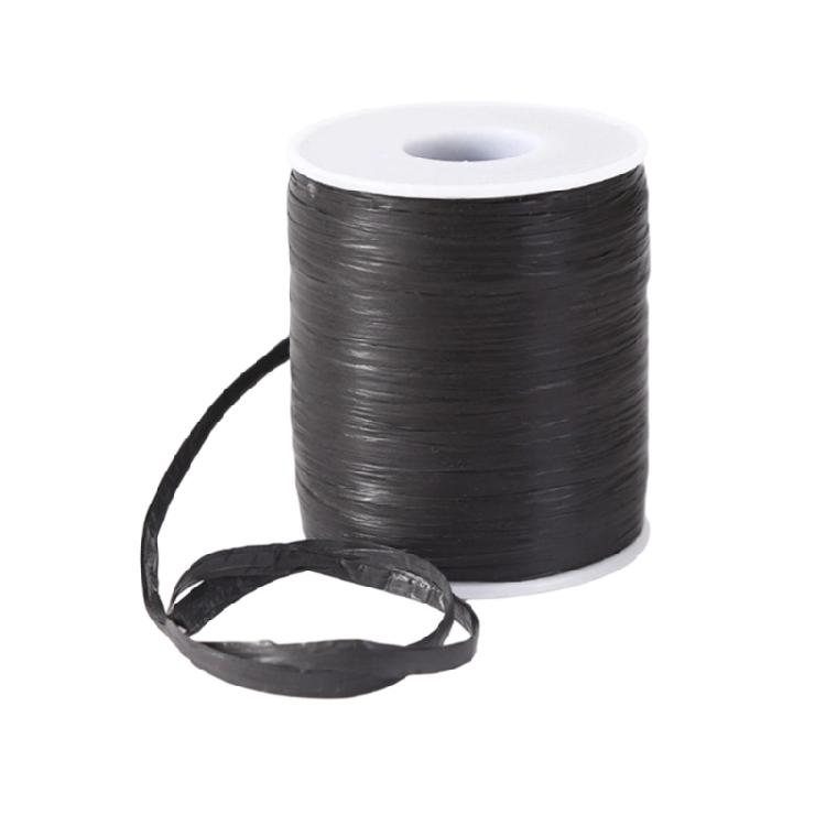 Flat Fiber Craft Cord for Crochet Weaving and Bag Making, Cotton Straw Ribbon Weaving Rope for Handmade Daily Work Use