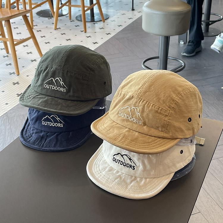 Baseballkappe mit kurzem Schirm und verstellbarer Passform, Sonnenschutz für Damen, Herren, Outdoor-Bekleidung