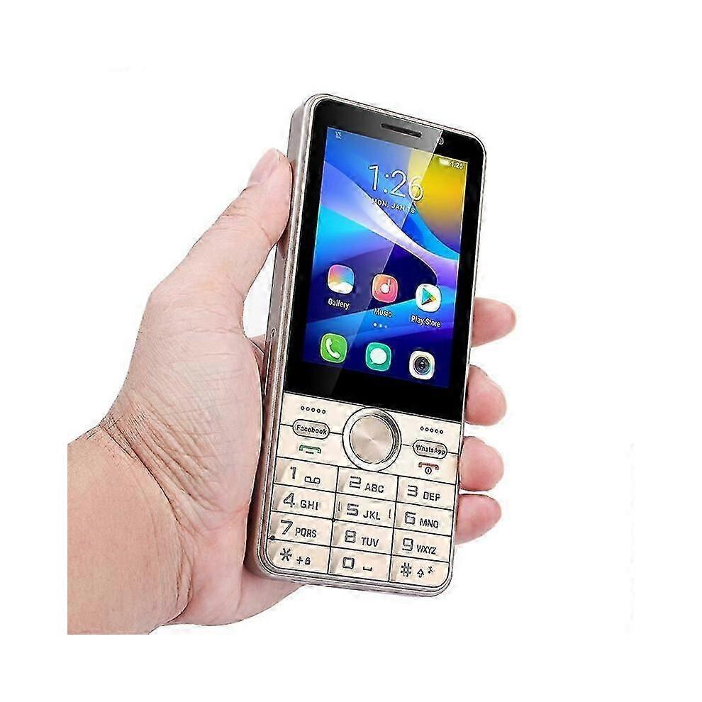 (Oro) Uniwa A3501 Smartphone 2GB + 16GB Pantalla de 3.5 Pulgadas Whatsapp Android 8 Teléfono Batería de 2500mAh - Negro