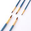 Pincéis de pintura Interface de tubo de cobre Cabo de madeira resistente Pincéis de cabelo de náilon para pintura
