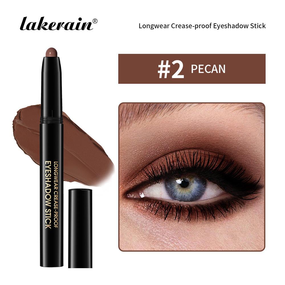 Lakerain Eyeshadow Stick Shimmer and Matte Long Lasting Waterproof Highlighter Metallic Glitter Eye Shadow Pencil Cosmetics