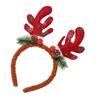 Plush Antler Hairband Photo Props Fun Headbands Party Christmas Karaoke Party Hair Hoop for Stage
