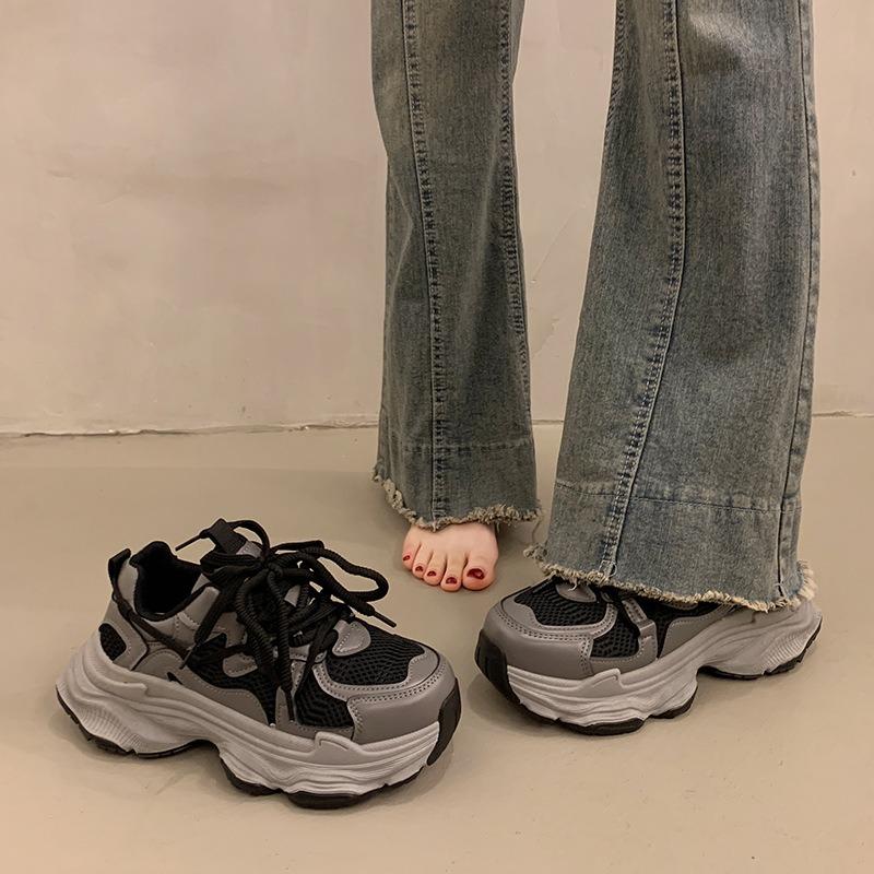 

Fleece muffin platform dad shoes women s autumn and winter new small height-increasing shoes versatile casual sports shoes 40