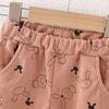 2023 Cute Rabbit Three-Piece Set for Baby Girls - Trendy Spring & Autumn Korean Fashion