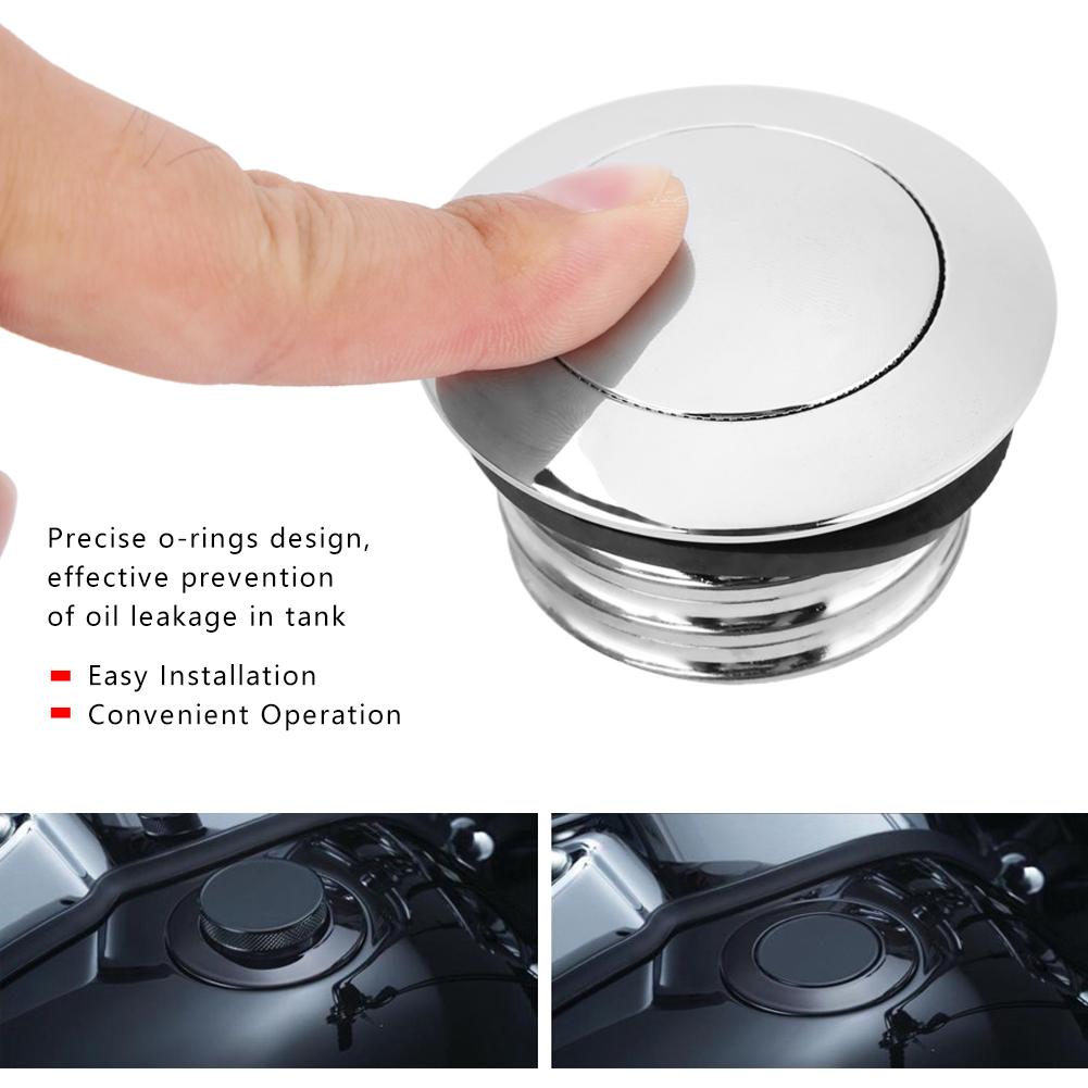 Motorcycle Fuel Gas Oil Reservoir Gas Cover for 1982-2017;Black: