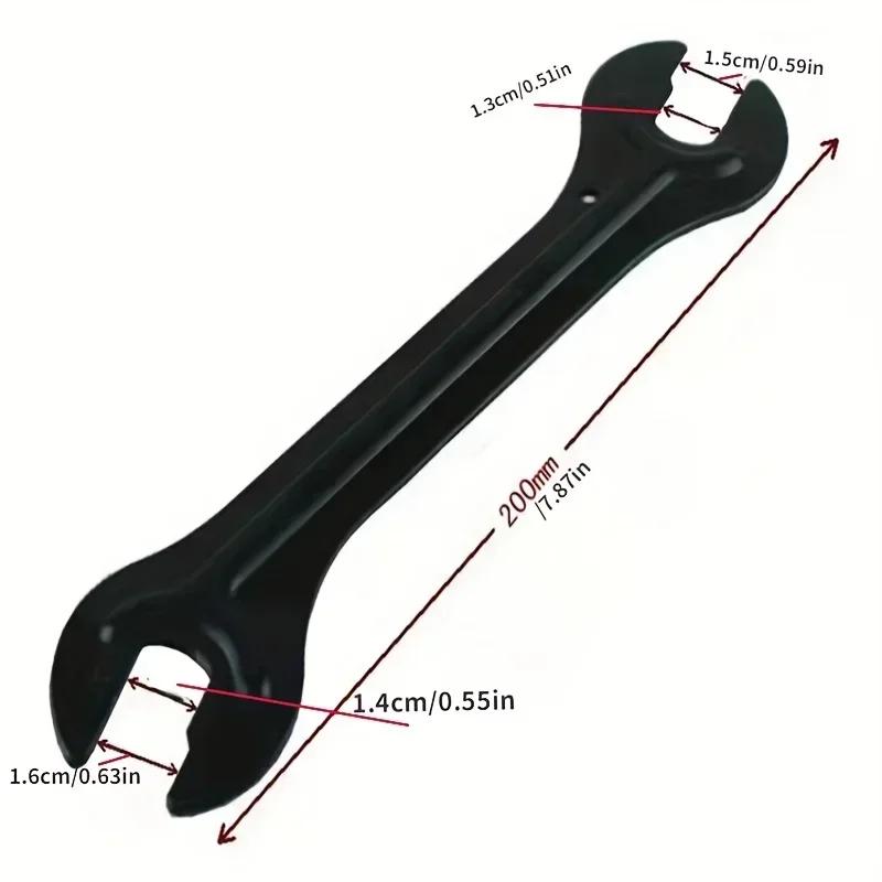 1/2 PZ Tool per Bici 13/15 Mm 14/16 Mm Acciaio Chiave per Bicicletta Testa Ciclismo Apertura Diretta Mozzo Ruota Chiave a Cono Riparazione Bicicletta
