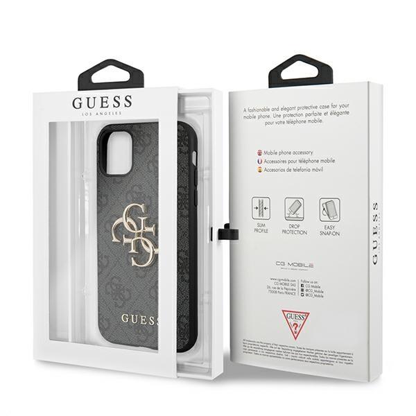 Guess Guhcn614Gmggr Iphone 11 6,1/ Xr Szary/Grey Hardcase 4G Big Metal Logo