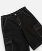 VASTIC Wide Cargo Denim Bermuda Pants_Black