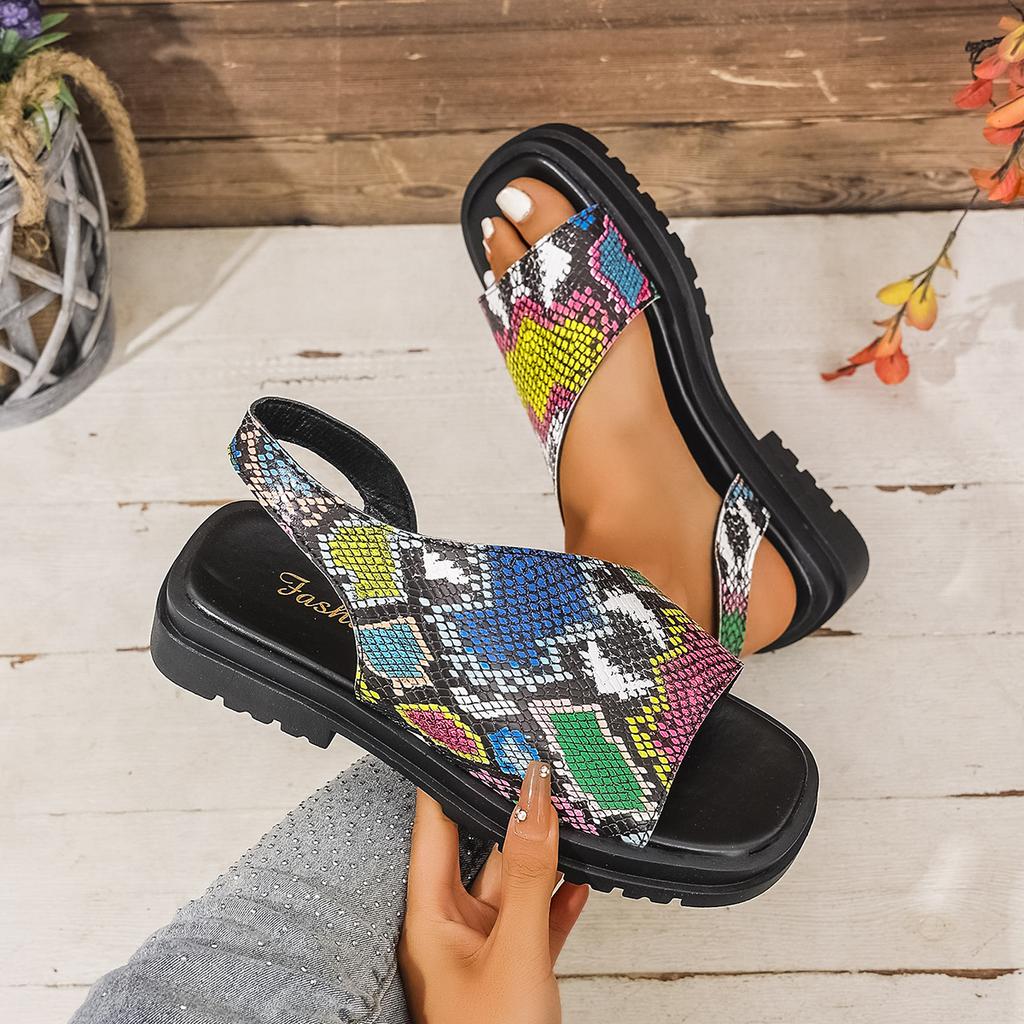 Mode 2025 Neue Damen Sandalen Mode Elastisches Band Flache Schuhe Damen Sommer Eckige Zehen Elegante Damen Sandalen Flache Partyschuhe Damen