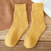Terry Plus Velvet Women's Thick Mid-Calf Towel Socks - Warm Autumn/Winter Knee-Highs for Teens