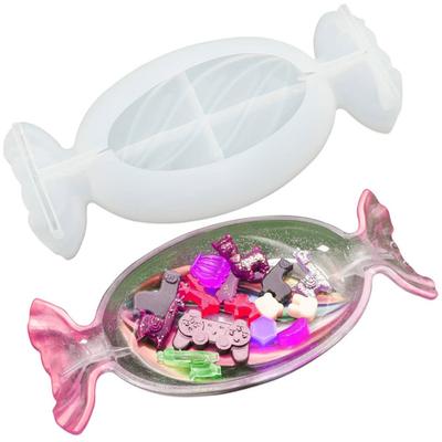 DIY Tray Resin Mold Candy-shaped Tray Silicone Mold Epoxy Resin Mold Mold Suitable for Jewelry Storage Plate Home Decoration