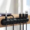 Support de câble adhésif, clips de gestion de câbles, organisateur de câbles pour bureau, câble de chargement USB, table de chevet, cordon d'alimentation, câble de souris