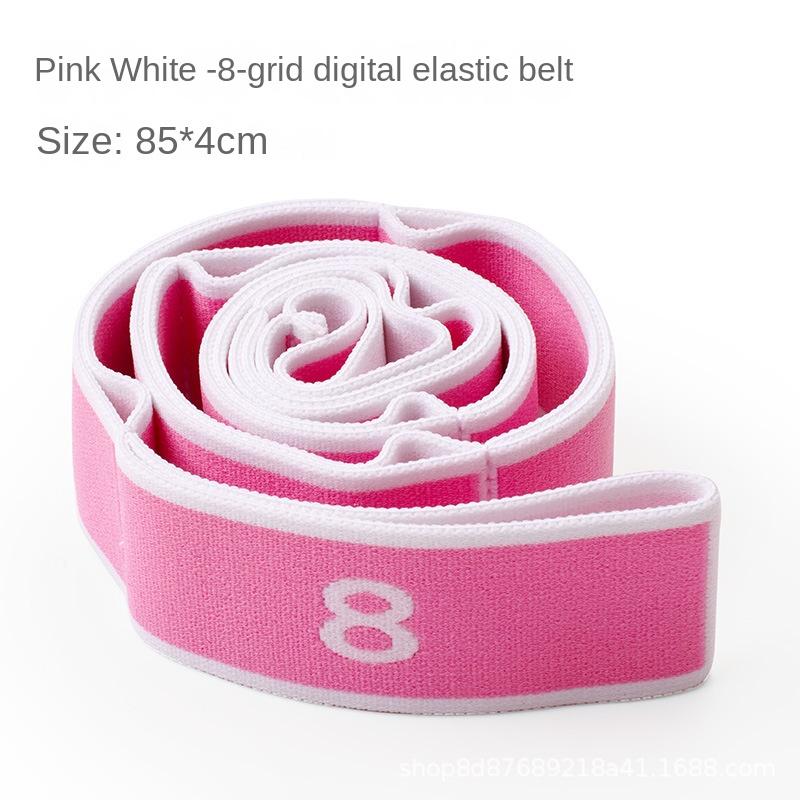 Segmented Yoga Stretch Belt Palace Grid Fitness Pull Strap Dance Elastic Band Unisex Stylish Appearance Durable Quality Practical Daily Use