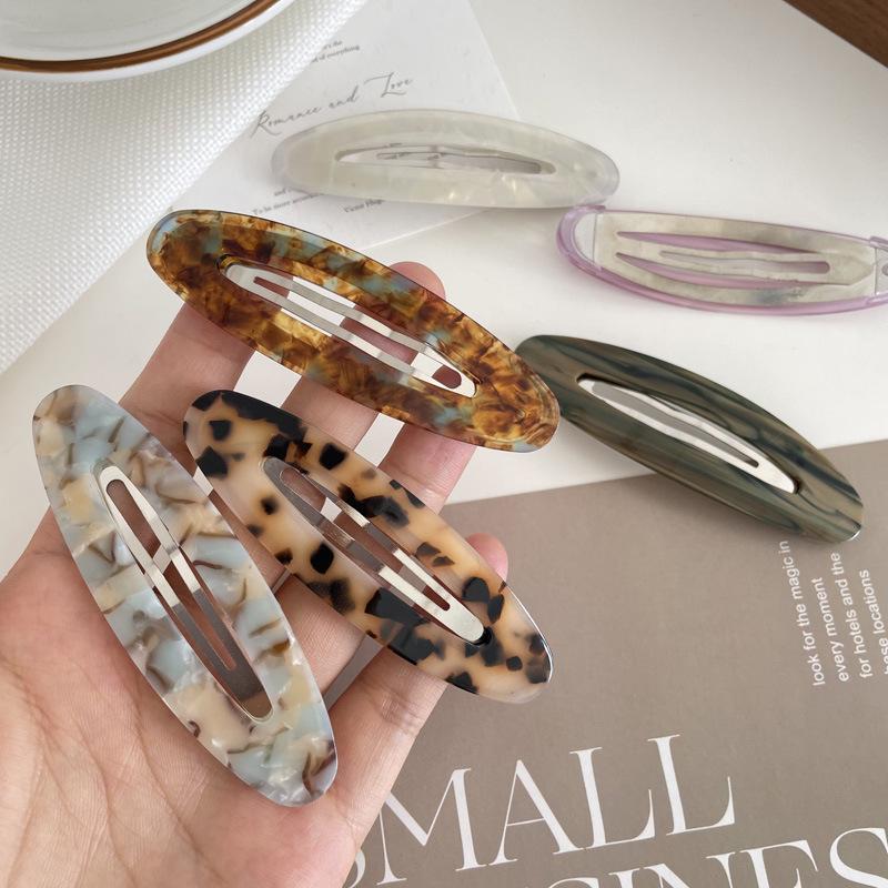High-End Acetate Hair Clip for Bangs and Flyaways - Elegant Side and Back Clip for Women