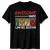 50th Birthday T Shirt Awesome Since 1976 Vintage Vintage Breathable Stylish Designer Clothes Versatile Slightly Fashion