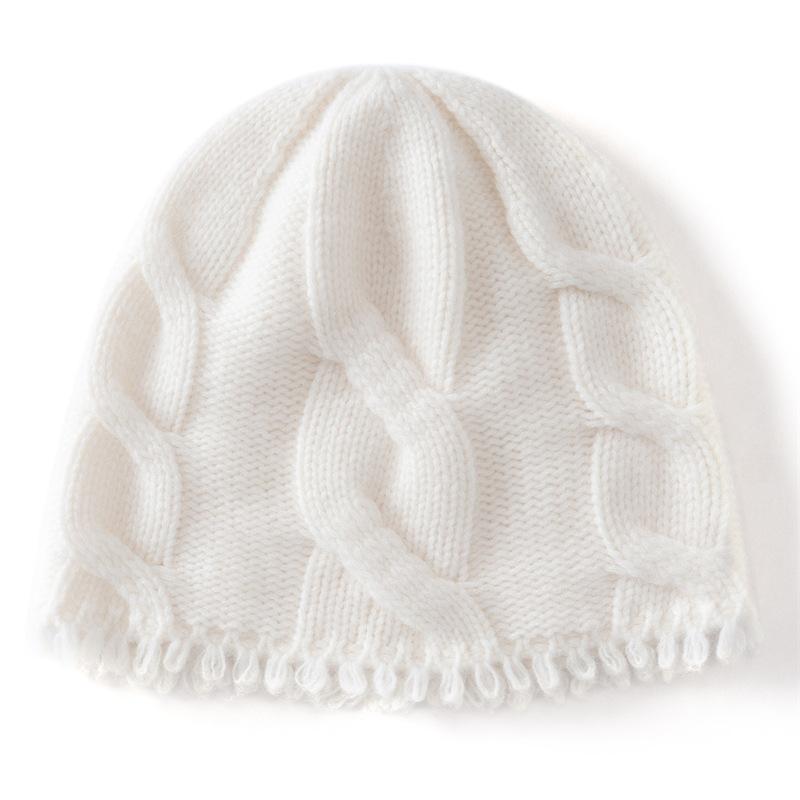 Autumn and Winter New Heavy Thickened Twisted Dome Men's and Women's Cashmere Fringed Hat