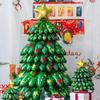 Large 3D Standing Christmas Tree Foil Balloon with LED Lights New Year Party Decoration Supplies Home Xmas Decor Photo Props