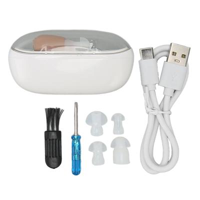 Hearing Aids Lightweight Rechargeable Magnetic Charging Case Mini Invisible Hearing Devices for