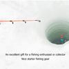 50cm Mini Ice Fishing Rod Short Portable FRP Ice Fishing Pole with EVA Anti Slip Handle