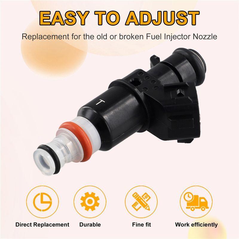 4PCS 16450-RBB-003 New Fuel Injector Nozzle For HONDA CIVIC Si RSX TYPE-S CSX 2.0L TSX 2.4L-AU62