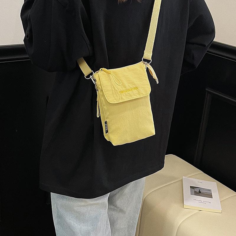 Women's Nylon Canvas Crossbody Handbag - Mini & Lightweight for Autumn/Winter