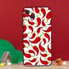 Red Chilli Pepper Pattern Phone Case For iPhone 15 13 11 12 14 Pro Max XS Plus X XR 12 13 Mini Soft Cover