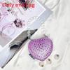 Acrylic Mini Heartshaped Box Bag With Sparkling Crystals And Magnetic Closure For Daily Use