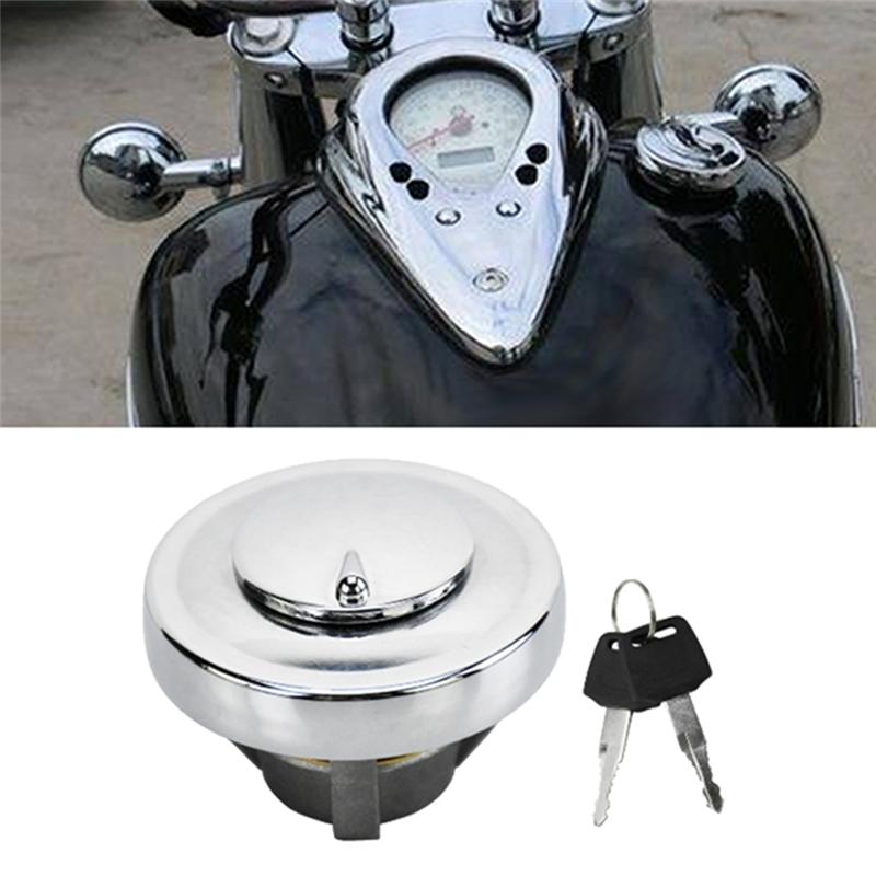 A58X-Motorcycle Fuel Cap Lock With Keys Designed For Yamaha XVS125 250 400 650 950 1100 XV1700 Dragstar Road Star Models