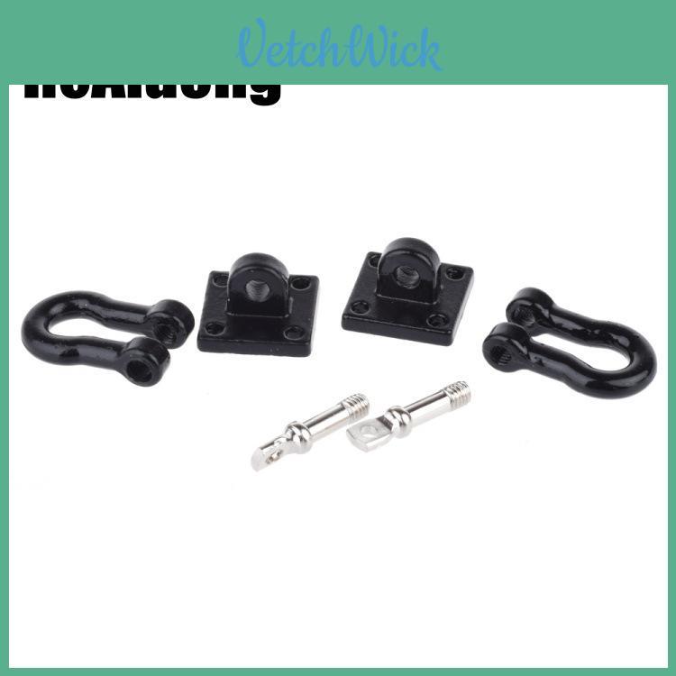 Hochwertige 2 Stück Rote Kletteranhängerhaken Schnalle für 1/10 D90 Axial Scx10 RC Autos