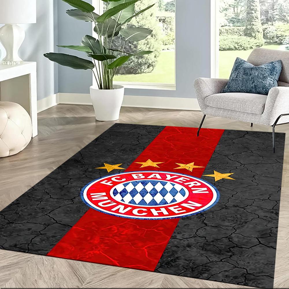 FC Bayern München Quadratische Teppiche sind eine großartige Wahl für Wohnzimmer, Schlafzimmer, Heimdekoration und als Geschenke.