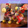 Chinese Style Plush Horse Year Lucky Mascot Animal Toy With Soft Short Pile For New Year Gift