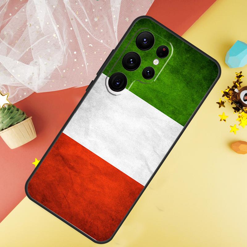 Italien Flagge Handyhülle Für Samsung Galaxy S26 S25 S24 S21 S20 S22 S23 Ultra S10 Plus S25 FE Hülle Coque