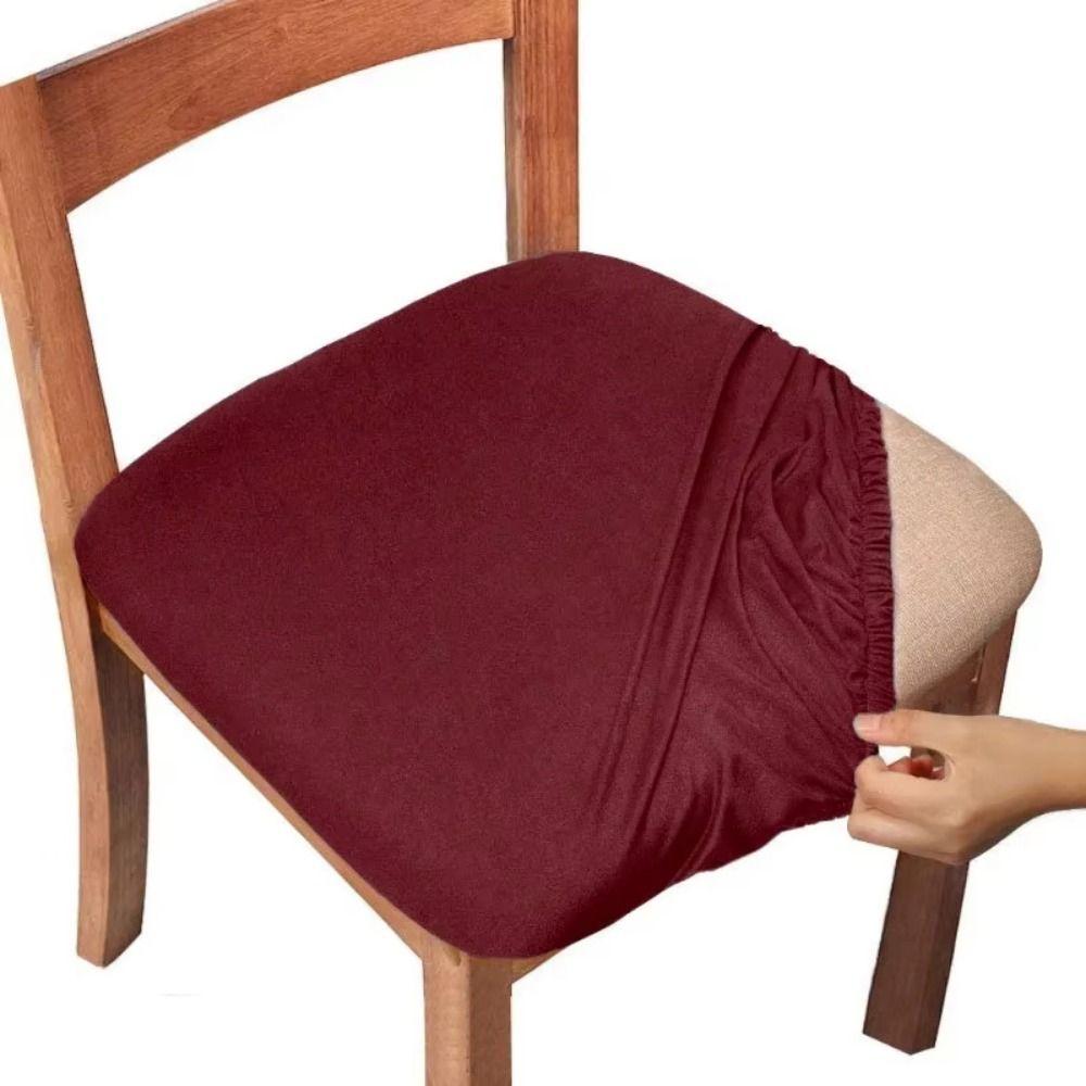 4Pcs Universal Stretch Chair Seat Cover Removable Dirt-resistant Chair Slipcover  Home
