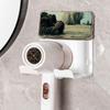 Bathroom Hair Dryer Storage Strong Bearing Capacity Hair Dryer Shelf U-shape Design Wall Mount Hair Dryer Stand for Universal