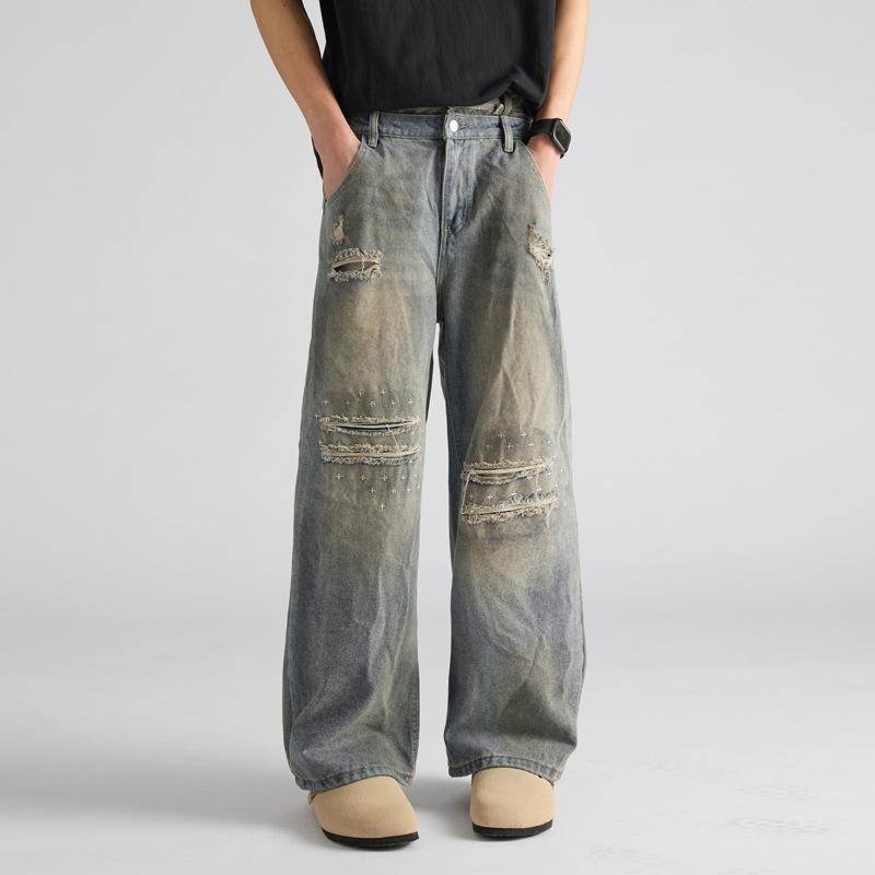 

JYL Women s Wide-Leg Jeans American Star Embroidered Bootcut Slim Floor-Length Denim XL безодня
