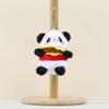 Panda Plush Hamburger Toy Keychain Stuffed Doll Pendant Bag Decoration Gift Kids